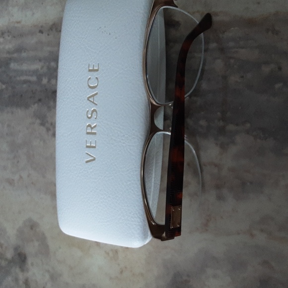 Versace MOD 1222 1344 Semi-Rimless Eyeglasses - Picture 2 of 3